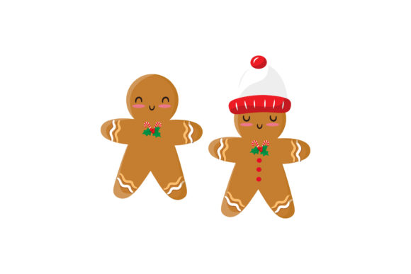 A Christmas Dessert Character Graphic for Editorial Illustrations