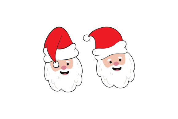 A Designer's Take on the Santa Head Set Christmas Vector