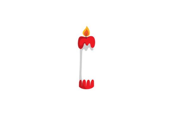A Festive Christmas Candle Graphics for Handmade Style