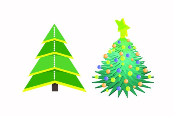 A Festive Tree Illustration for Polished Blog Graphics