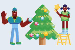 Christmas Characters - Winter Vector Graphics for Creative Projects
