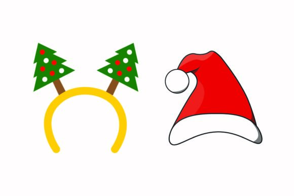 Christmas Headband Graphics: Festive Costume Illustrations