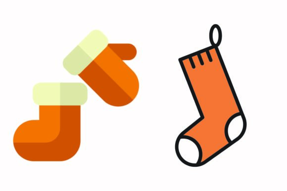 Christmas Orange Shocks Gloves Vector: A Vibrant Graphic Asset Review