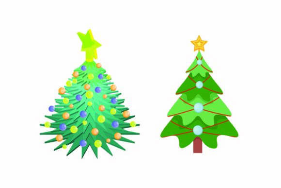 Christmas Tree Graphics for Elegant Handmade Illustrations