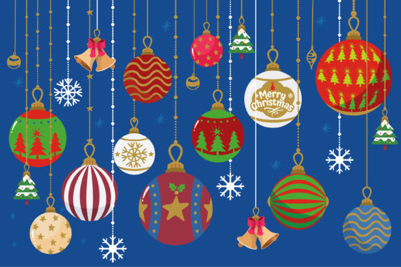 Colourful Christmas Balls: A Festive Graphics Asset