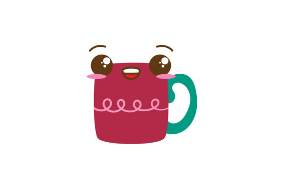 Cute Christmas Hot Chocolate Graphics for Editorial Illustrations