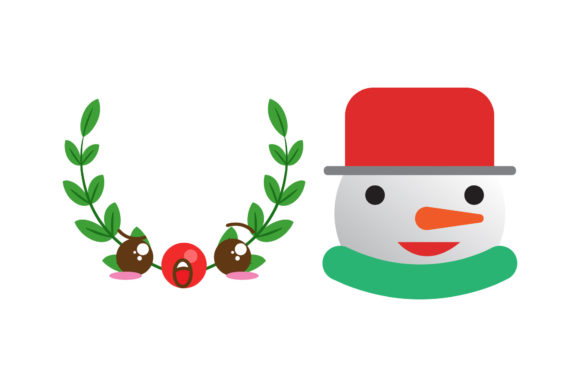 Decorations and Snowman Christmas Set: A Versatile Graphics Pack