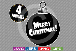 Merry Christmas Ornament Clip Art: Perfect for Festive Graphics and Illustrations
