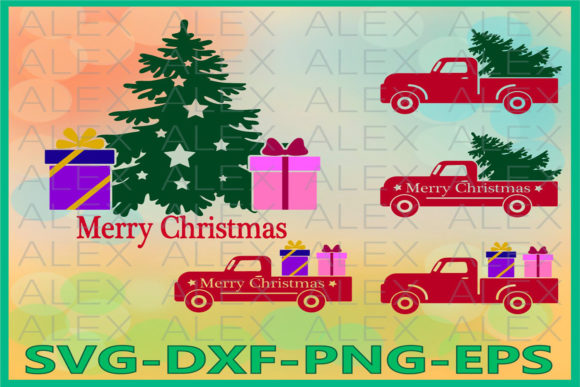 Merry Christmas Truck: A Charming Addition to Holiday Graphics