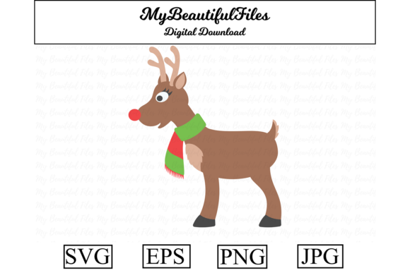 Reindeer Christmas Clipart for Graphics and Illustrations