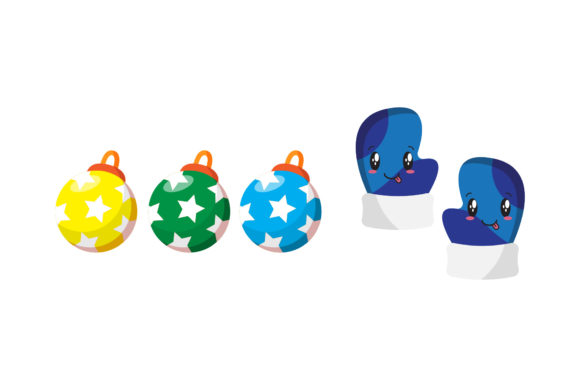 Review: Gloves Ornament Set Christmas Vectors for Local Branding
