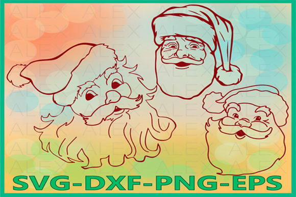 Santa Claus, Christmas Face: A Versatile Graphics and Illustrations Asset