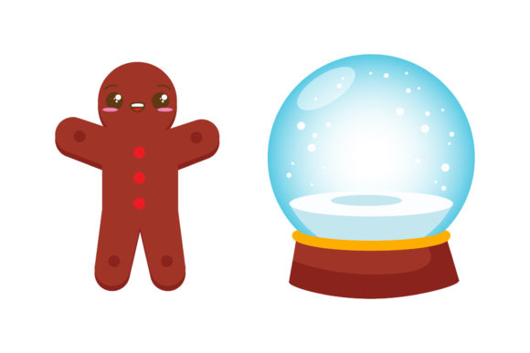 Set Cookes and Snowball Asset: Perfect for Festive Branding