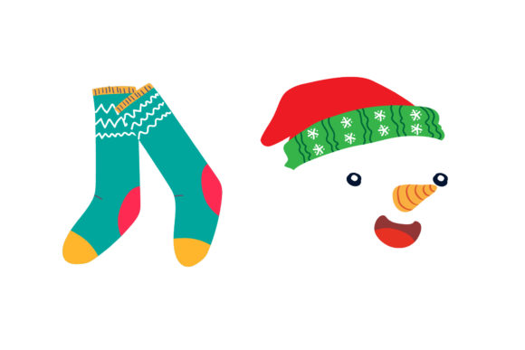 Stocking Santa Set: A Versatile Christmas Graphics Asset